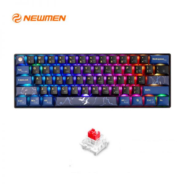 Bàn phím cơ không dây Dual Mode Newmen GM610-Pro  - Hàng chính hãng, bảo hành 24 tháng