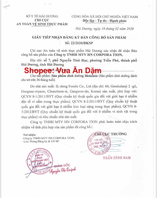 (Date 12/2023) Sữa Non / Men vi sinh ILDONG Hàn Quốc