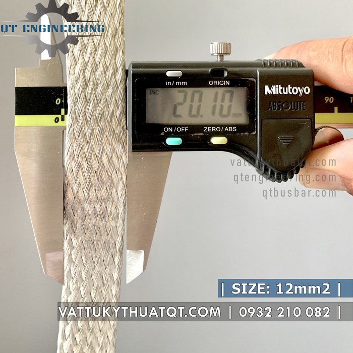 Dây Đồng Bện Mạ Thiếc 12mm2 - Bán lẻ đoạn 1m, 5m