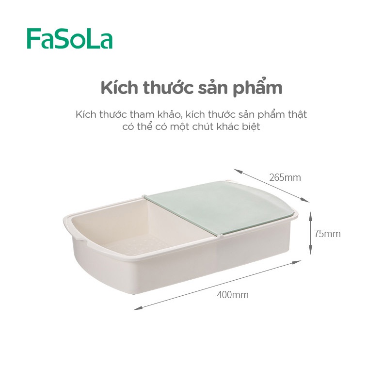 Thớt nấu ăn Siêu Tiện Lợi 3 trong 1 FASOLA FSLSH-178