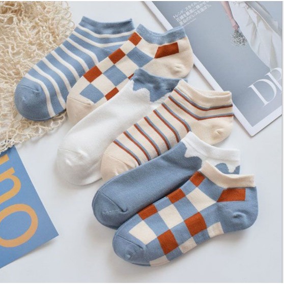 Set 6 đôi tất vớ nữ vintage hàn quốc cực xinh