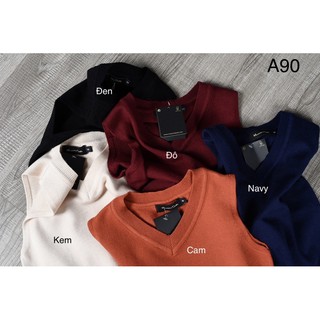 áo len gile cổ tim vnxk chất đẹp