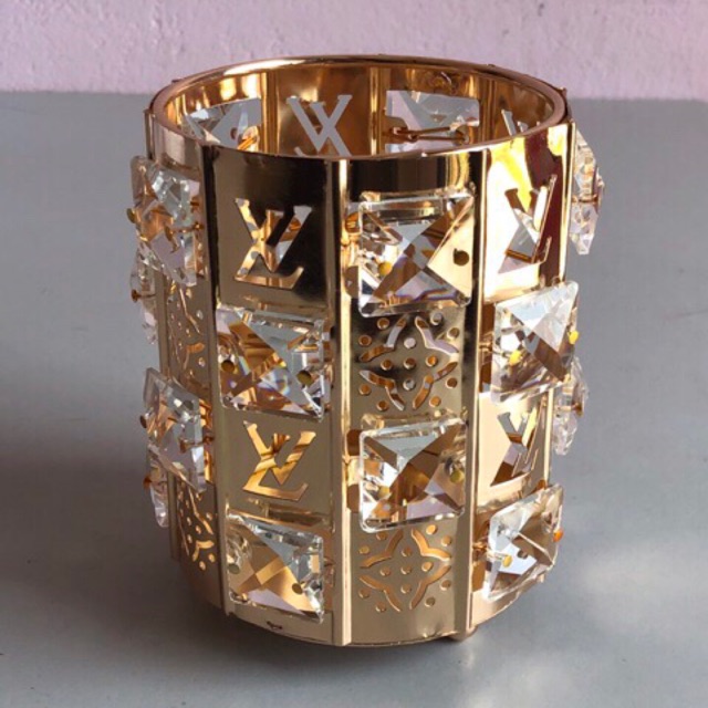 Cốc LV đá, đựng cọ dũa, dụng cụ nail