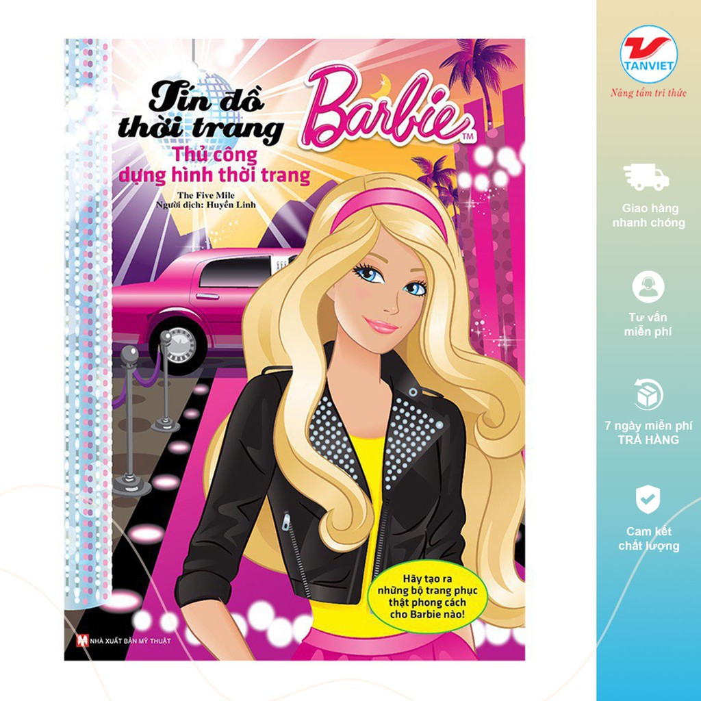 Sách Ghép Hình Barbie Thủ Công Dựng Hình Thời Trang Tín Đồ Thời Trang