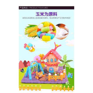 Bộ ghép hình sáng tạo 3D bằng hạt xốp tinh bột ngô