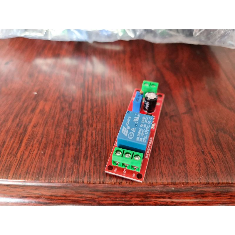 Mạch Tạo Thời Gian Trễ Đóng Ngắt Relay NE555 12V. Module Relay 12V tạo Trễ đóng ngắt