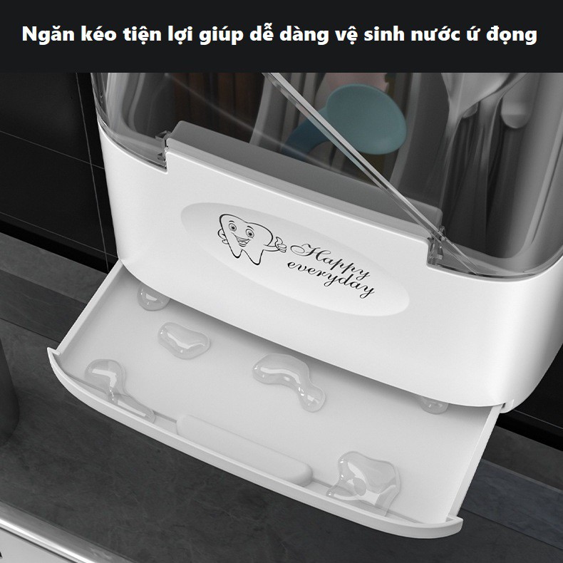 Hộp đựng đũa thông minh khử trùng bằng tia UV