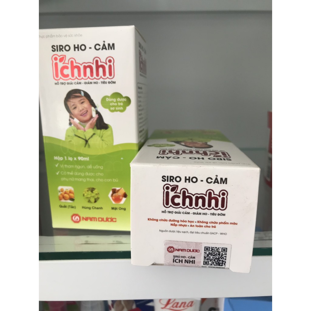 Siro ho cảm Ích nhi chai 90ml dành cho bé dưới 3 tuổi