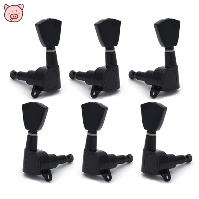 6 Pcs/set Electic Guitar Tuning Pegs Full Sealed String Tuning Pegs Locking Tuner Machine Heads