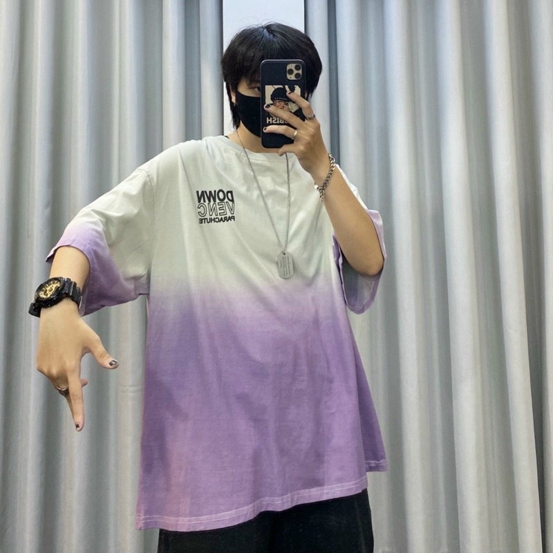 Áo phông tím loang Yuna Unisex 0014421