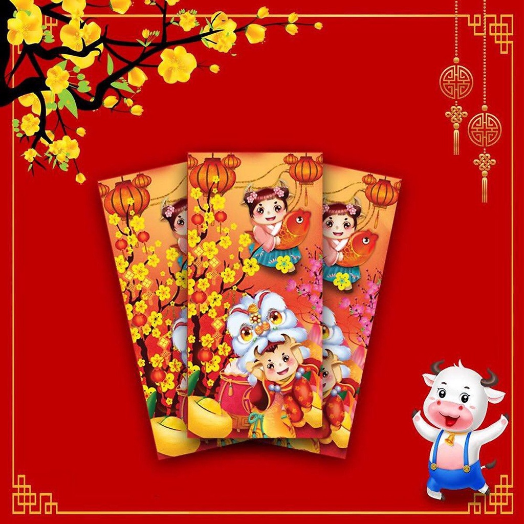 Set 10 Bao Lì Xì Tết 2023 Mừng Năm Mới Phong Cách Sang Trọng