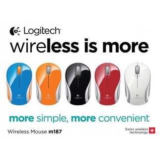 Chuột không dây di động M187 Ultra của Logitech nhỏ gọn tặng kèm bin