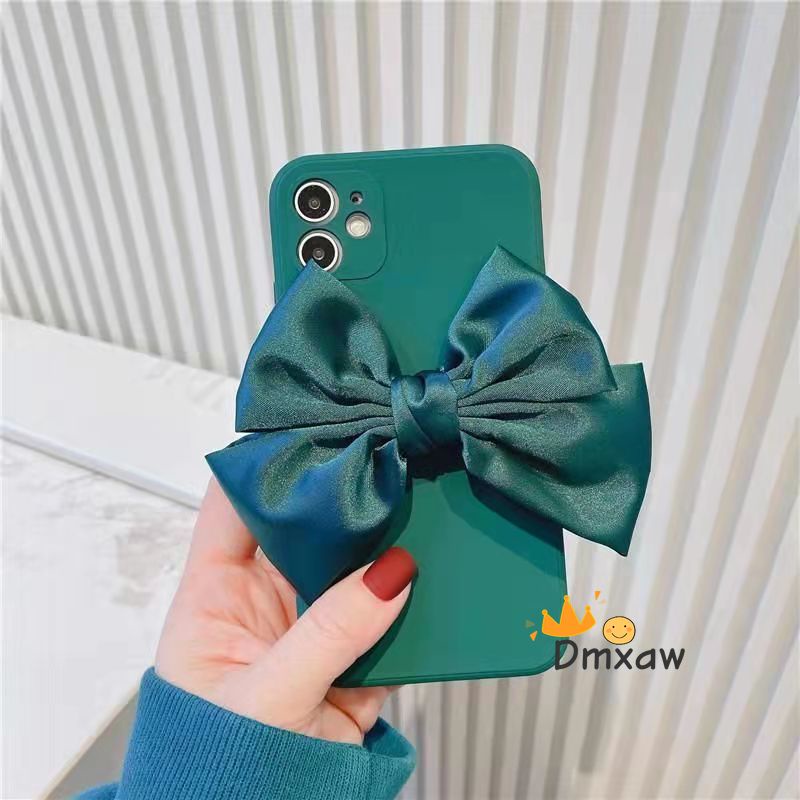 Ốp Điện Thoại Silicon Mềm Bảo Vệ Camera Phối Nơ Lụa Cho Samsung Galaxy J7 J6 J5 J4 J3 J2 Plus Prime Pro 2018 2017 Grand Prime