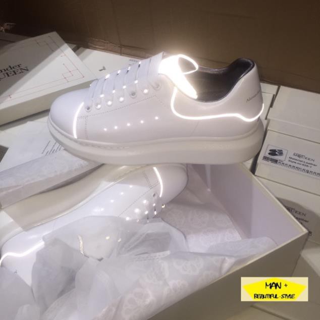 11.11 XẢ THANH LÝ <3 (Full box) giày thể thao sneaker Alexander Mcqueen phản quang < : :)) . new : ! Hàng Chuẩn auth new