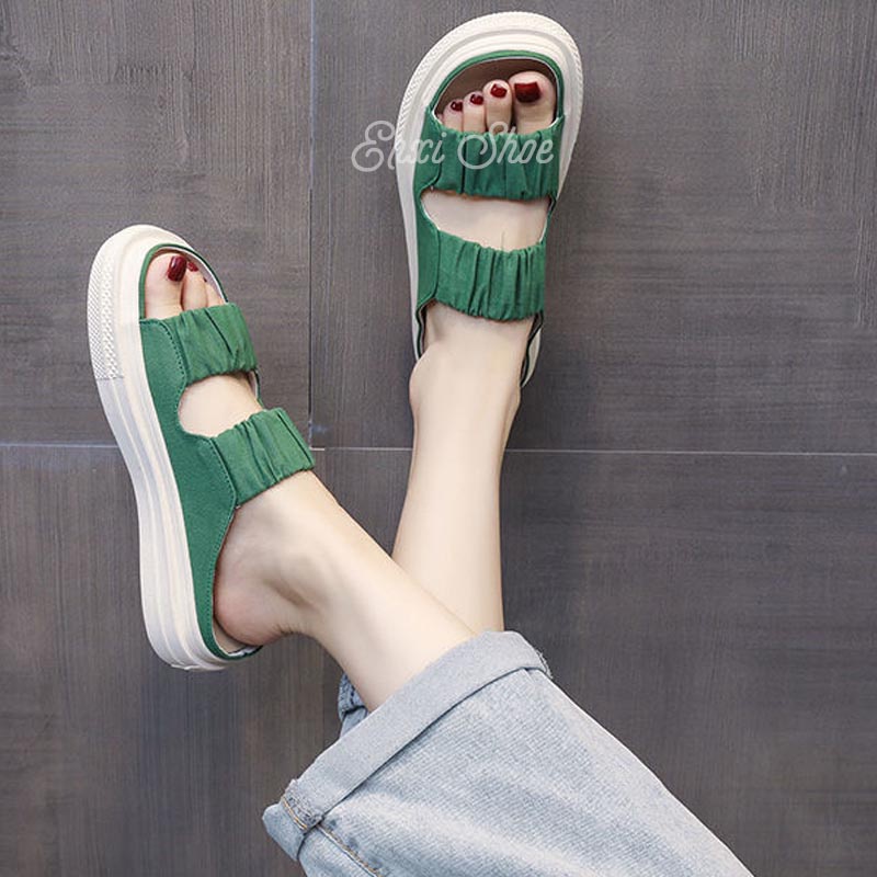 Giày Sandal Vải canvas Hở Ngón Thời Trang Cho Nữ