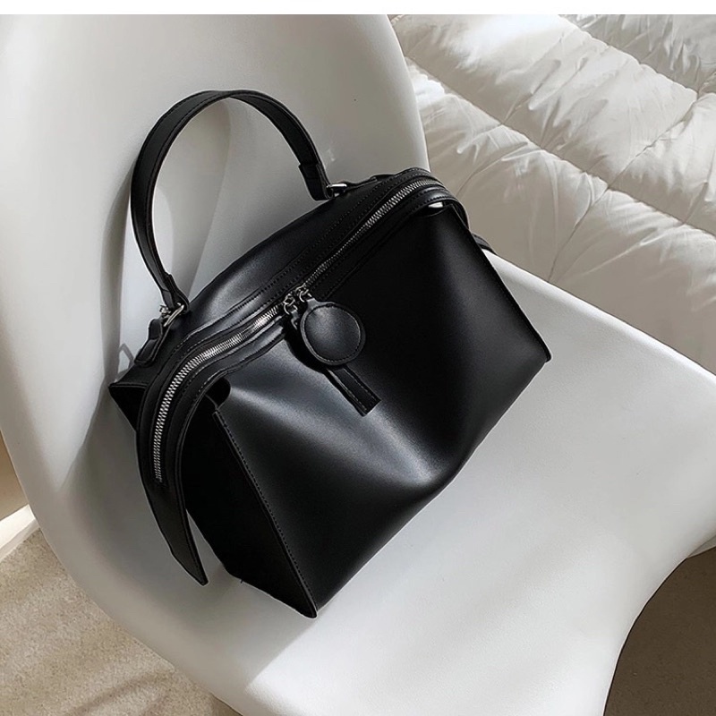 Túi xách da đeo chéo loại lớn thời trang Unisex