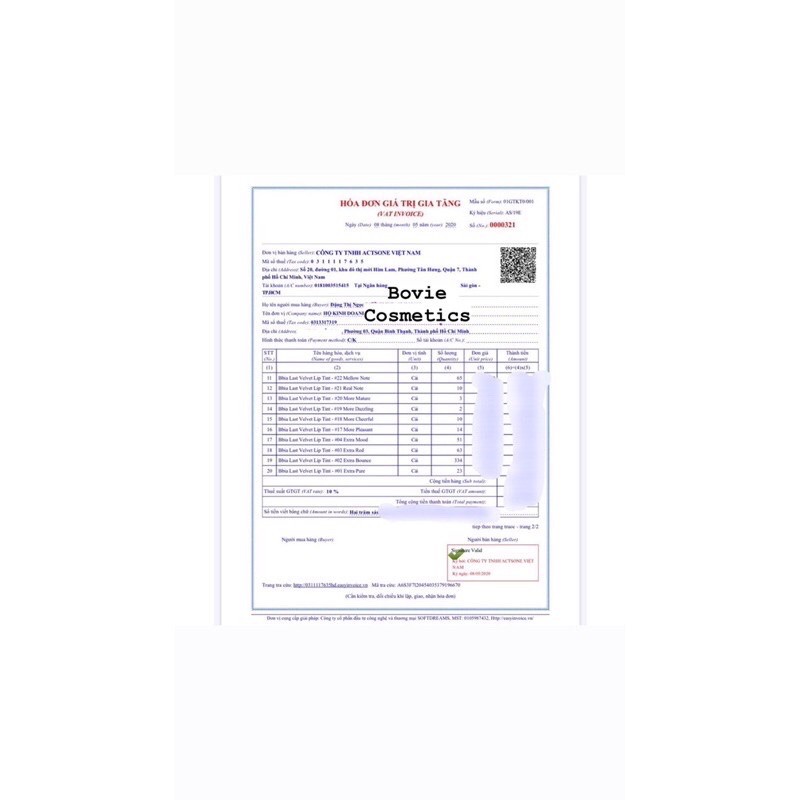 SON BBIA LAST VELVET LIP TINT 02 12 25 25 38