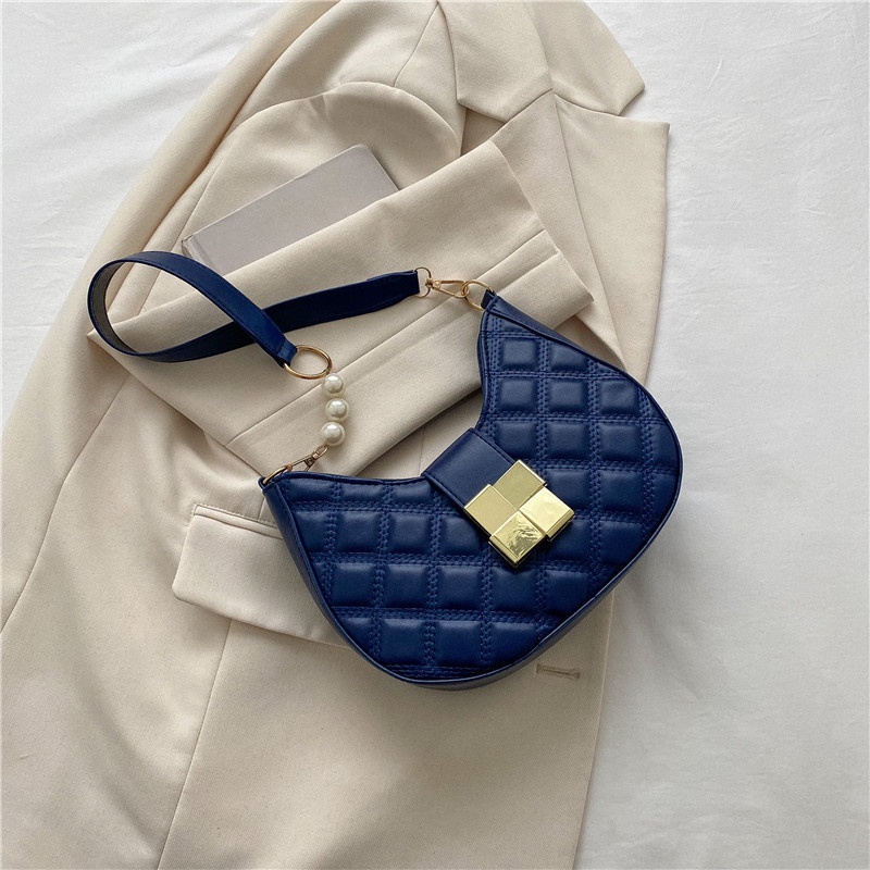 Túi Xách Kẹp Nách Hình Bán Nguyệt Thời Trang Thanh Lịch