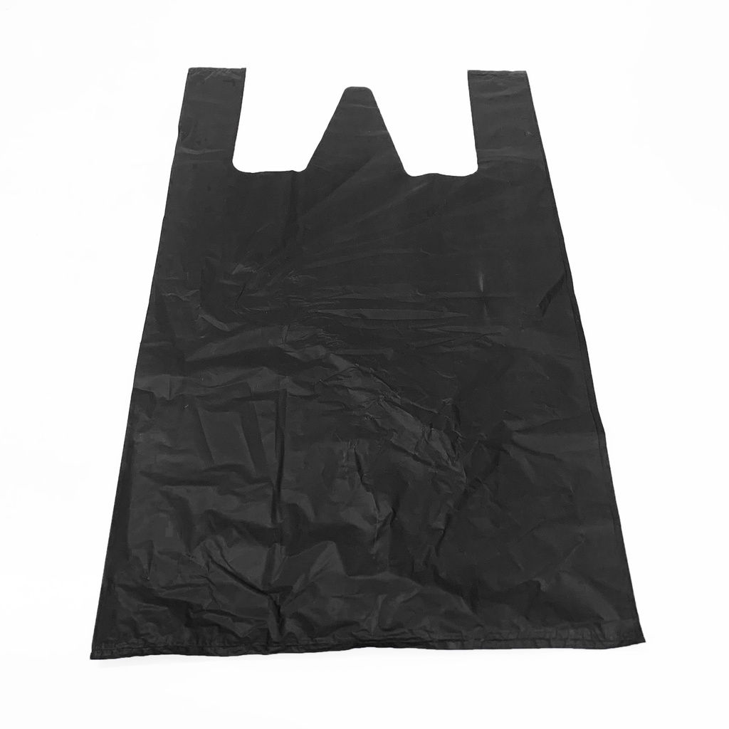 CB 500g - 30 chiếc túi đen mỏng 5kg đựng rác, bao bì nilon có quai xách chứa rác dùng trong nhà bếp, đồ dùng phòng tắm