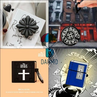 (Order 10 ngày) Case bảo vệ Airpods Pro/1/2 quyển sách holy bible/ cổ trang/ logo chrome heart