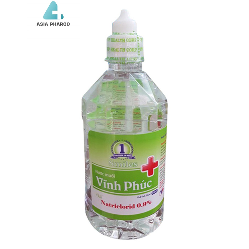 Nước Muối Vĩnh Phúc Natri Clorid 0.9% 500 ml 1000Ml