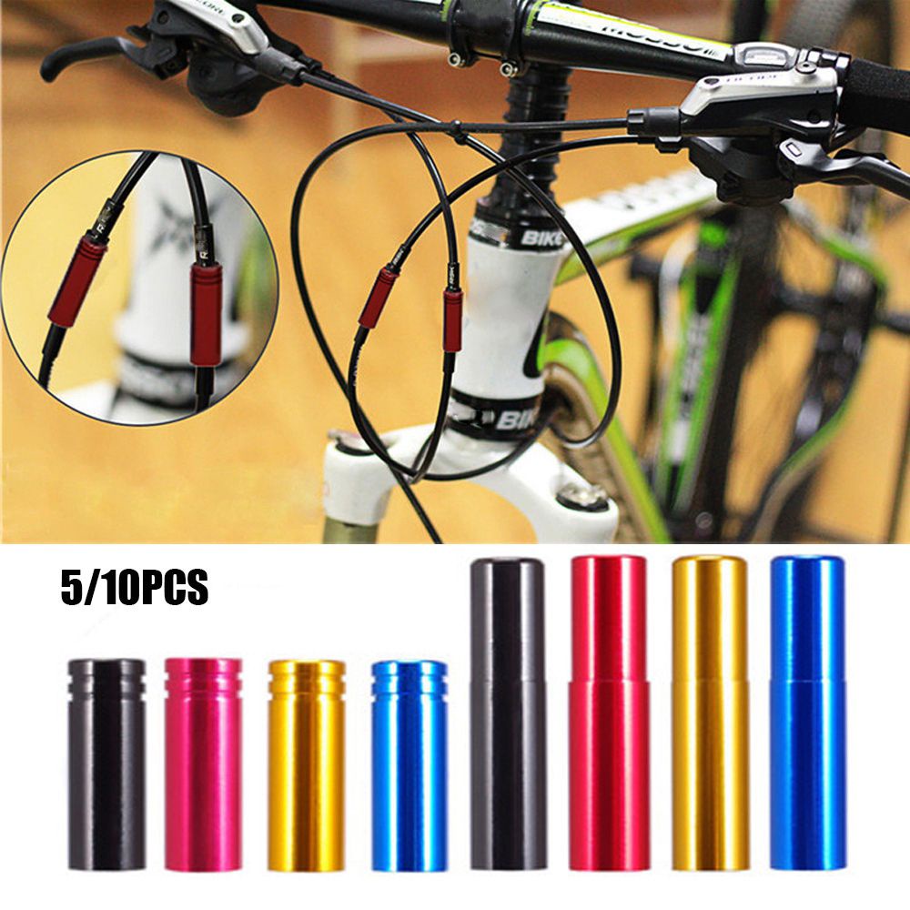 Set 5/10 Nắp Đậy Dây Cáp Phanh Xe Đạp Nhiều Màu Sắc 4mm 5mm Chất Lượng Cao