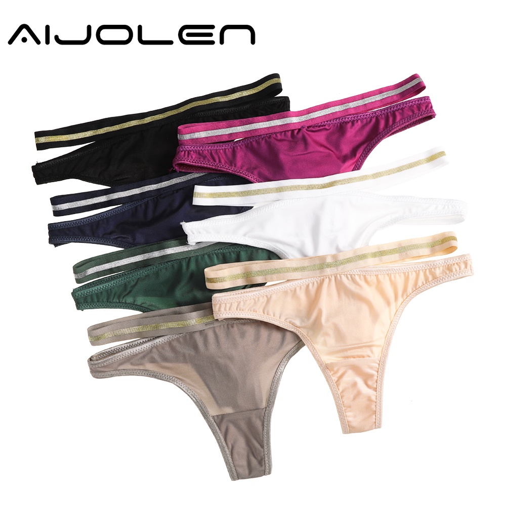 Quần lót AIJOLEN vải cotton lưng thấp gợi cảm thời trang cho nữ