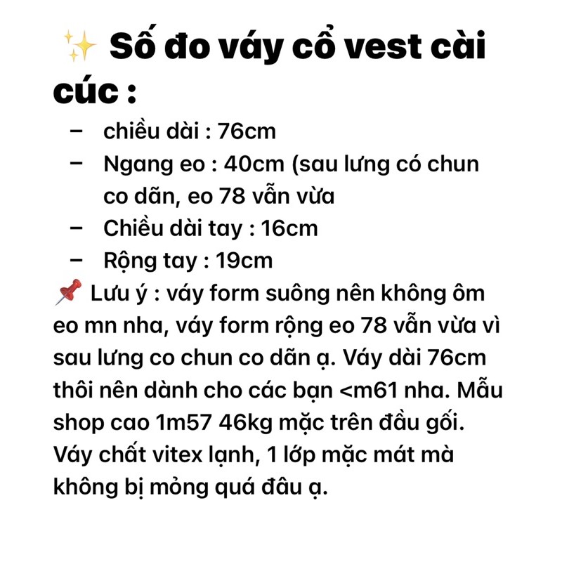 [Mã SKAMA06 giảm 8% tối đa 50K đơn 250K] Váy cổ vest cài cúc (ảnh thật shop chụp kèm video cận chất) | BigBuy360 - bigbuy360.vn