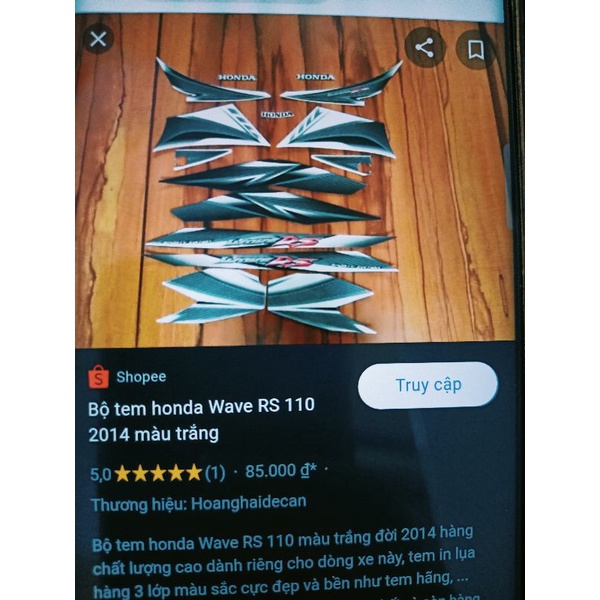 Bộ tem RS 110 màu trắng 2014