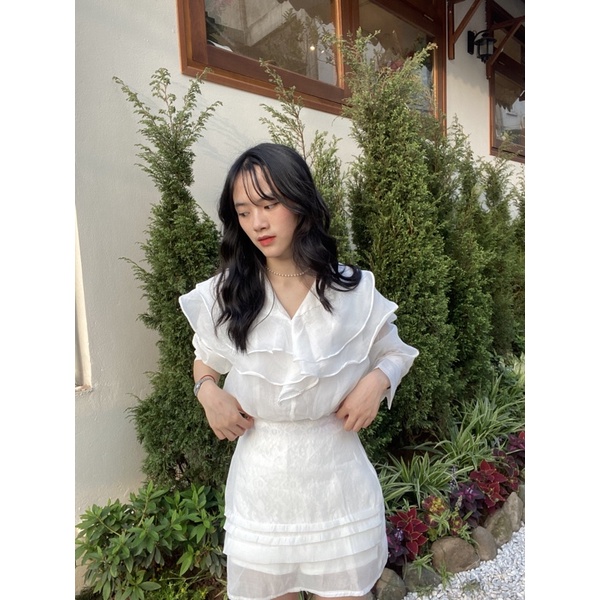 SET ÁO SƠ MI VOAN + CHÂN VÁY SIÊU XINH🦋