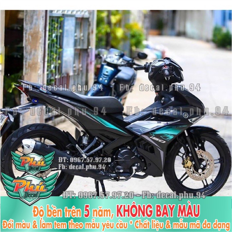 Tem rời Exciter 150 Rc xanh lục bảo , Có mẫu màu đỏ -1
