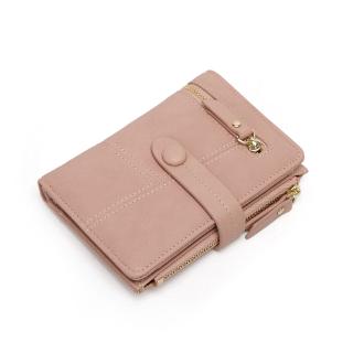 Korean Woman PU Wallet Women Short Purse Students Folding Multifunctional Pocket Wallet