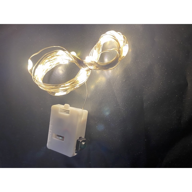 Đèn led trang trí đèn đom đóm kèm sẵn pin dài 1 mét, 2 mét, 3 mét làm hoa và đồ trang trí