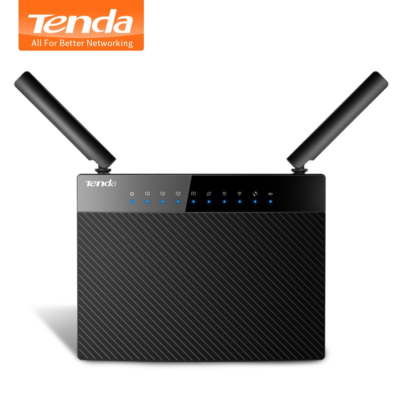 Bộ phát wifi router wifi Tenda AC9 chuẩn AC1200 Lan Gigabit hỗ trợ IPTV chịu tải 30 máy | BigBuy360 - bigbuy360.vn