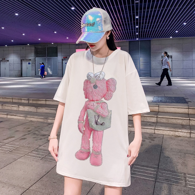 Áo Thun Đính Đá Kaws 2021 Unisex