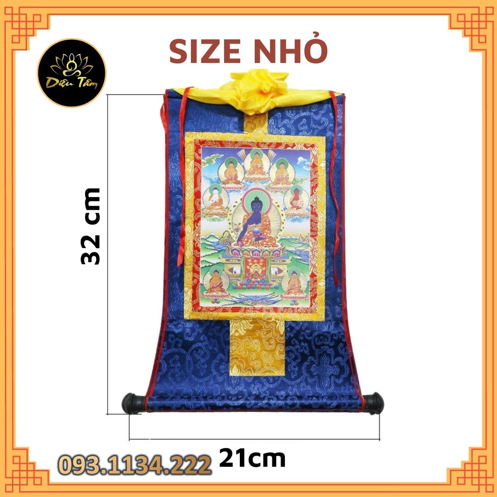 Tranh thangka tượng phật dược sư lưu ly quang