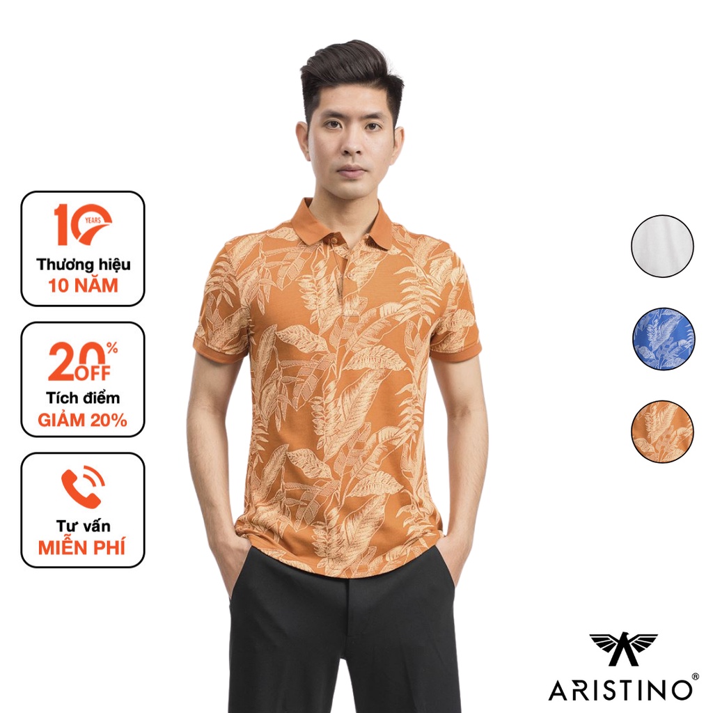 Áo polo nam Aristino phom dáng slim fit ôm vừa vặn, trẻ trung và tôn dáng - APS042S9