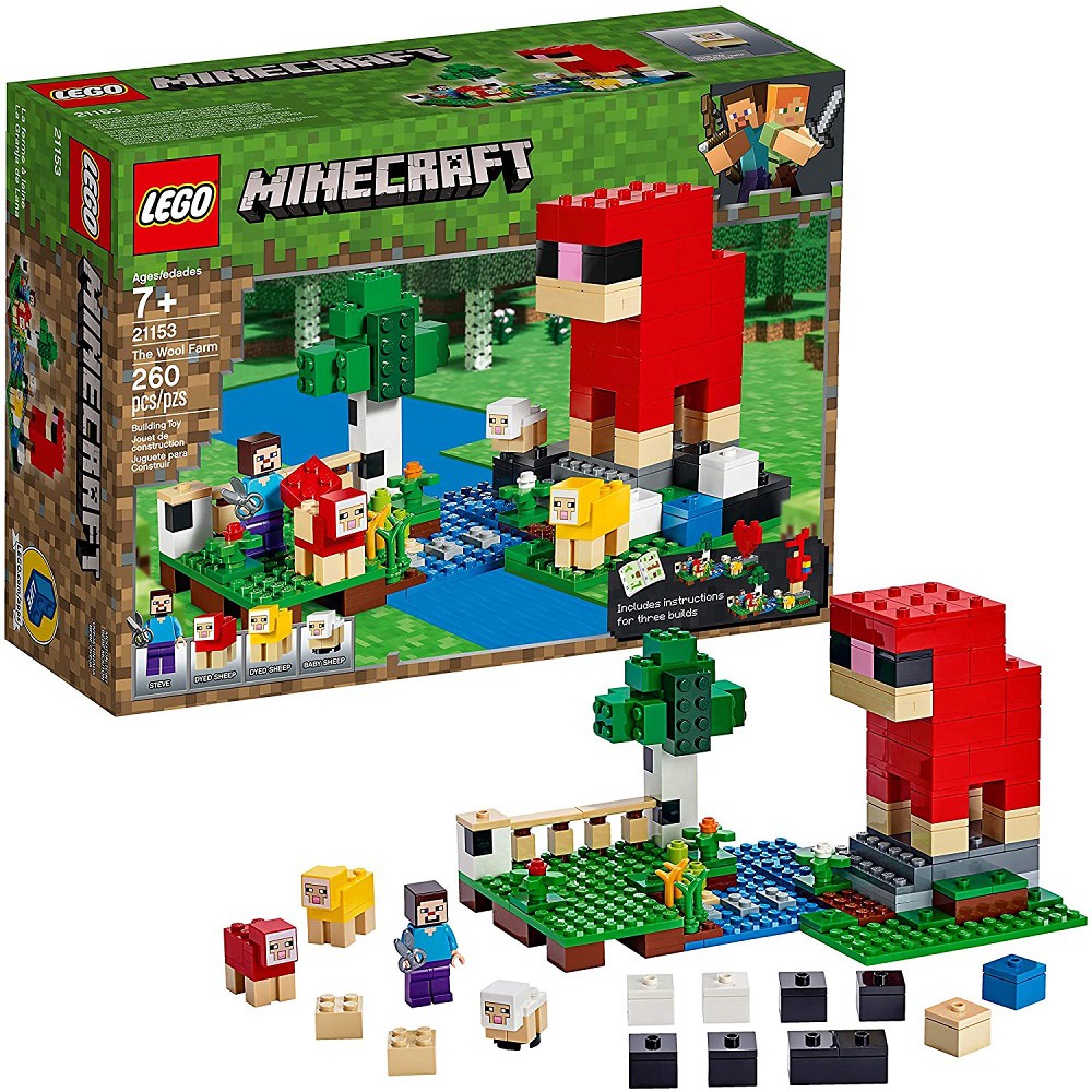 LEGO Minecraft 21153 Nông trại cừu - Hàng nhập Mỹ