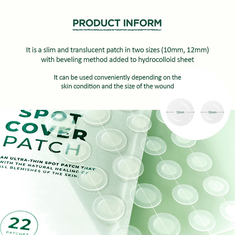 Bộ 22 miếng dán mụn cây trà Centellar Madagascar SKIN1004