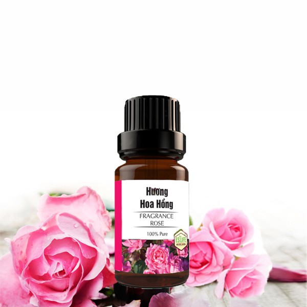 Tinh dầu hoa hồng Pháp 10ml | 100% Tinh dầu thiên nhiên, thơm phòng