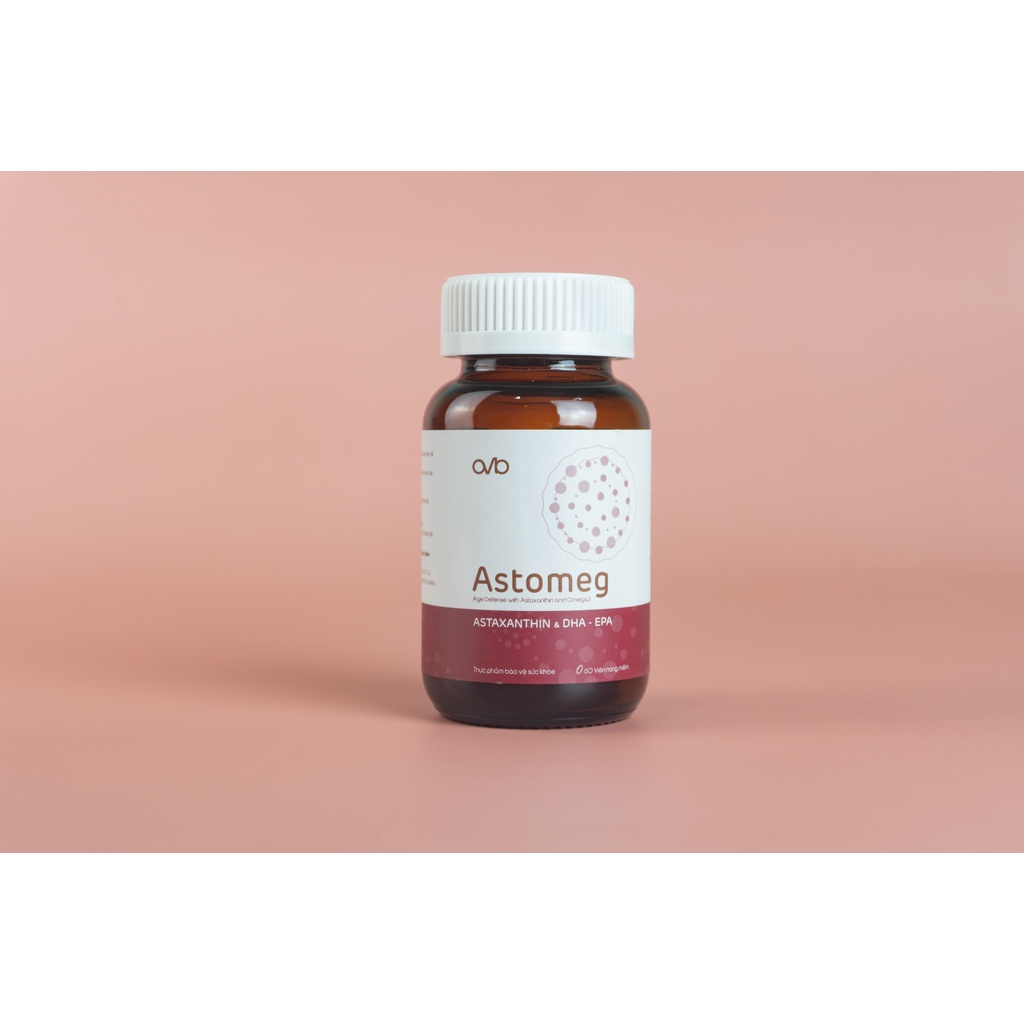 Astomeg Age Defense with Astaxanthin &  Omega3 - Hộp 60 viên chống lão hóa Astomeg AVB