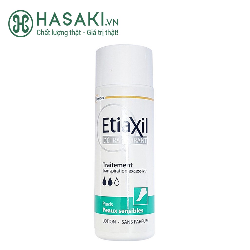 Xịt Khử Mùi Mồ Hôi Chân EtiaXil Cho Da Hỗn Hợp, Nhạy Cảm Detranspirant Traitement Lotion Peaux Sensibles 100ml