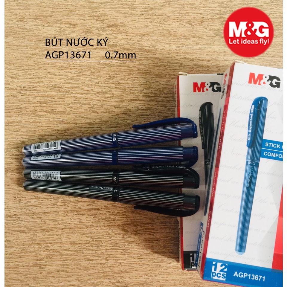 Bút bi mực gel nước AGP 13671  nét 0.7 luyện viết chữ hán
