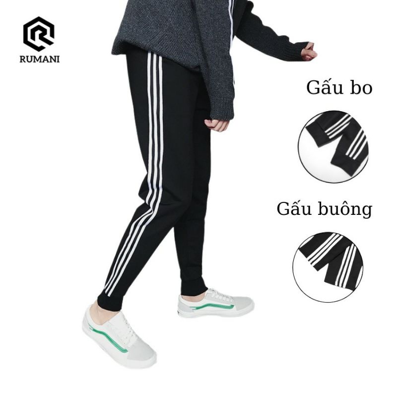 Quần dài thể thao 3 sọc quần jogger nam nữ chất dày dặn hàng cao cấp đi làm đi học mặc thoải mái QD3V