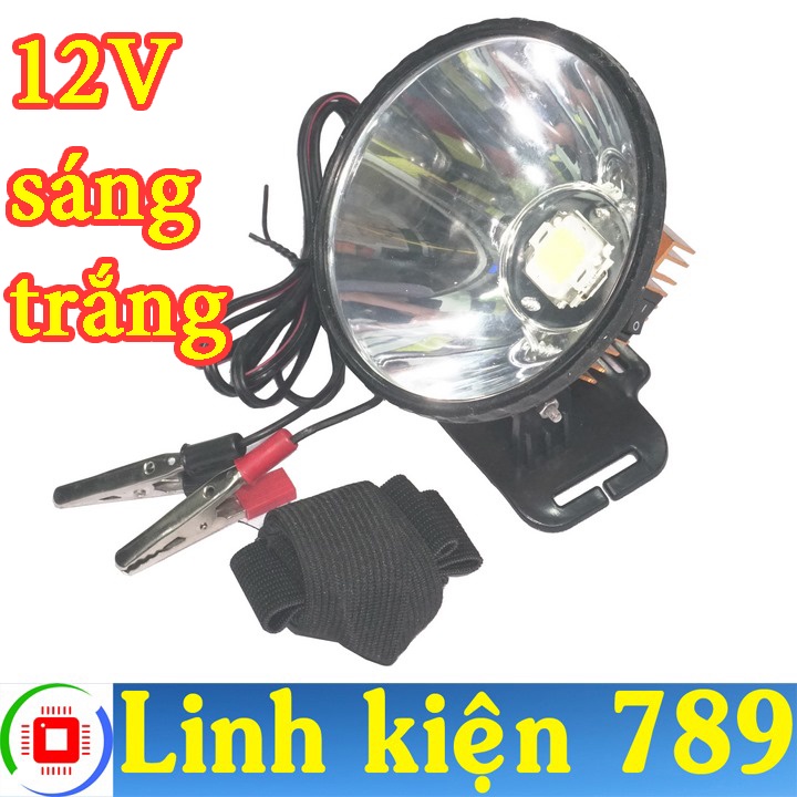 Đèn LED đội đầu 12V siêu sáng LED COB sáng vàng/ sáng trắng - Linh Kiện 789