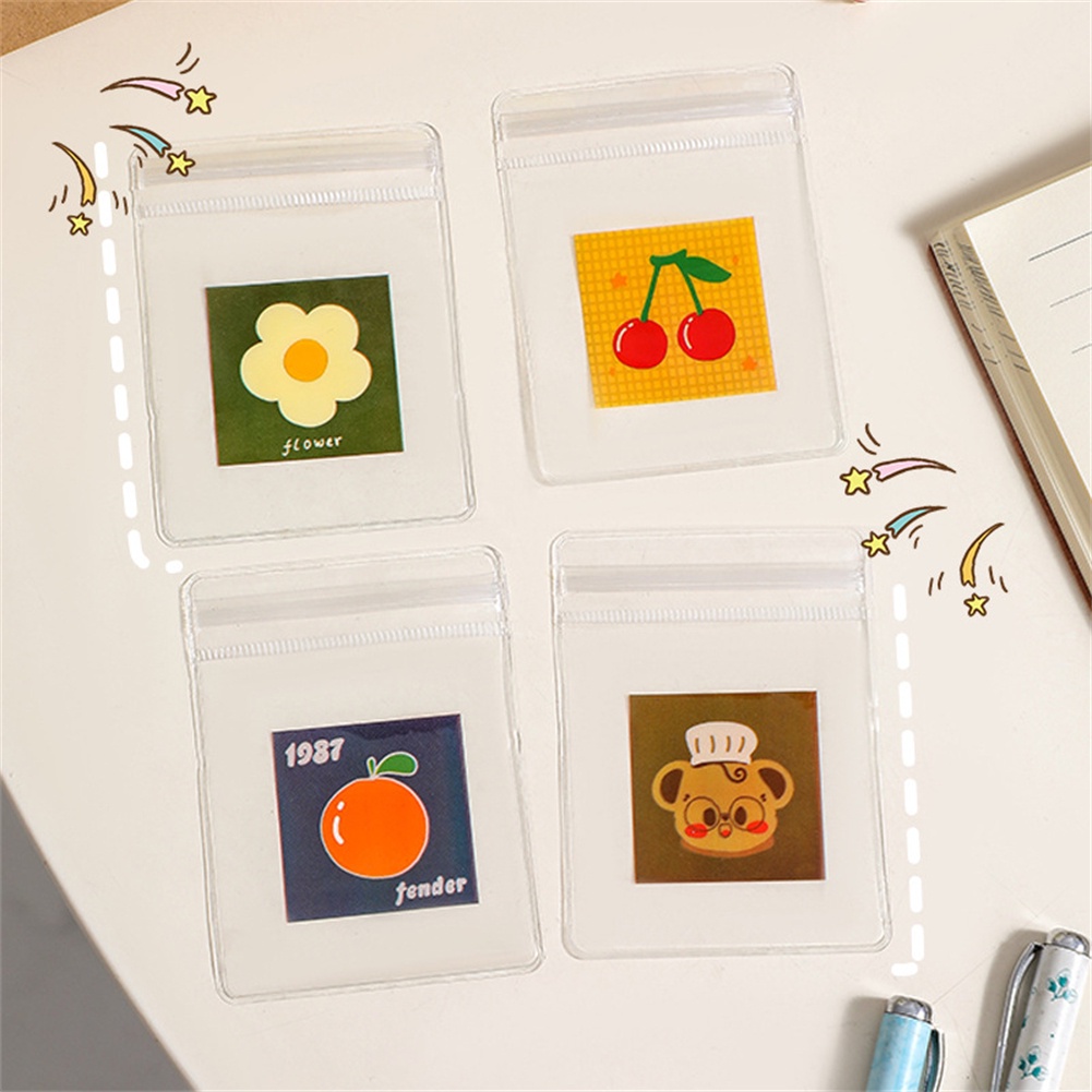 Ins trong suốt túi đồ trang sức dễ thương Bông tai bao bì túi nhỏ bông tai vòng cổ kín chống-Quá trình oxy hóa đồ trang sức Túi