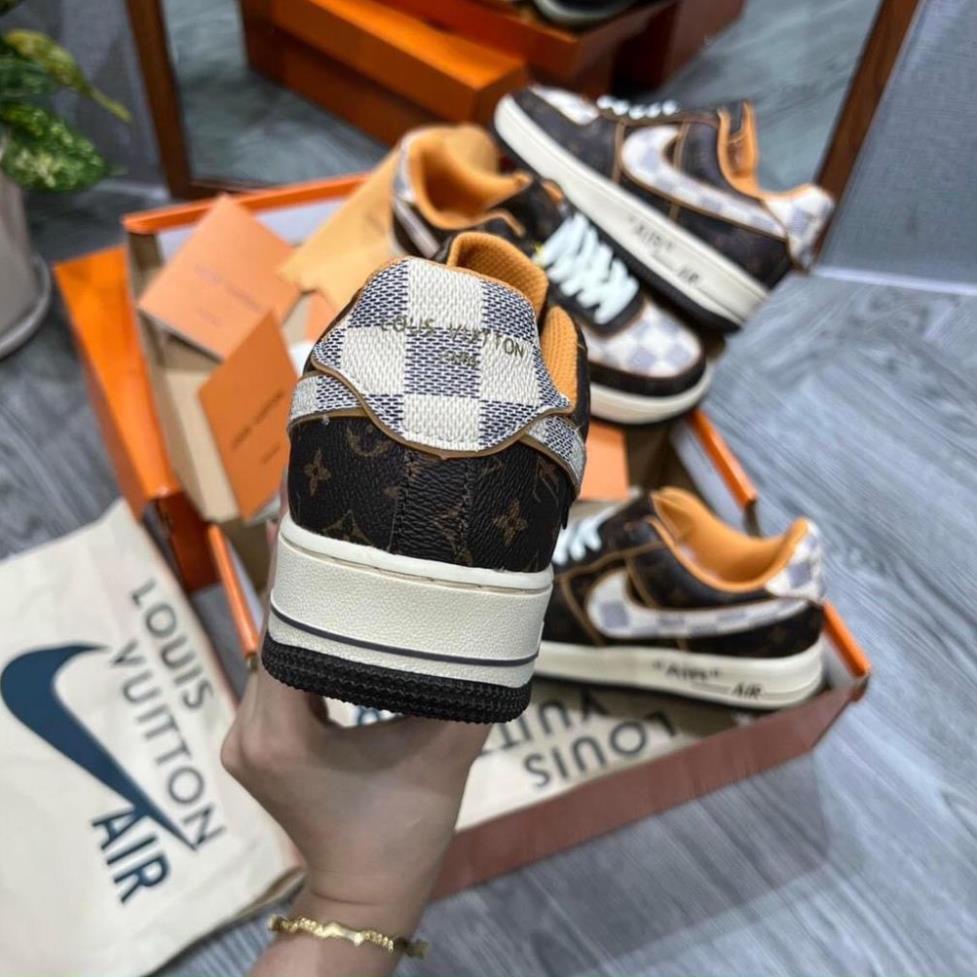 Giày thể thao AF1 LV, Sneaker air force 1 low lv nam nữ bản mới da cao cấp mới nhất 2022