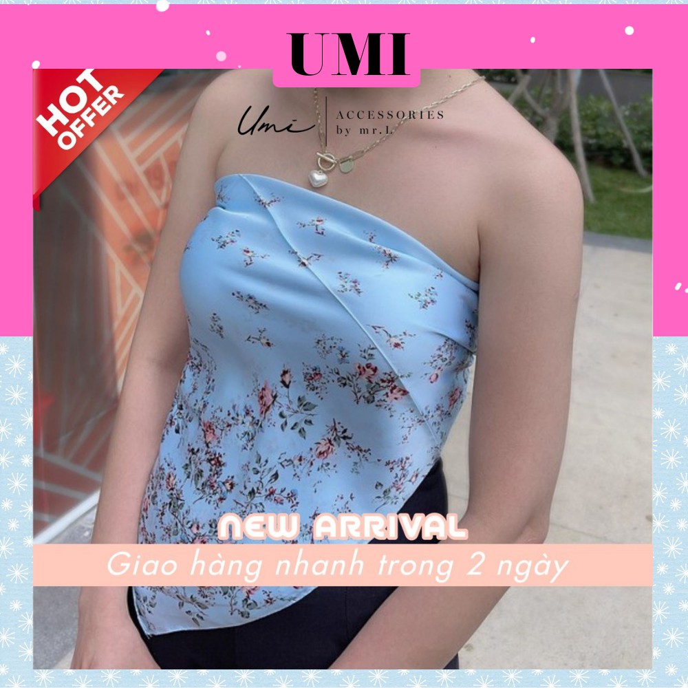 Khăn Bandana Khăn Lụa Vuông Họa Tiết Hoa Nhí, Gấu Teddy Xinh Xắn Hot Trend UMI k14