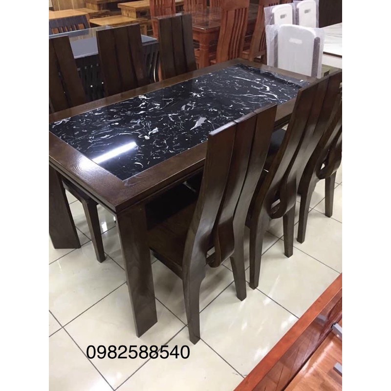Bàn ghế ăn gỗ tự nhiên