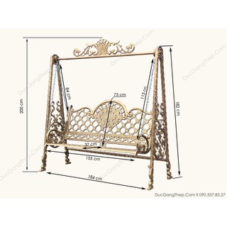 Xích đu sân vườn bằng gang đúc